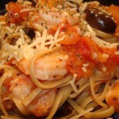 
                    
                        Linguine with Grilled Shrimp and Black Olves Recipe
                    
                