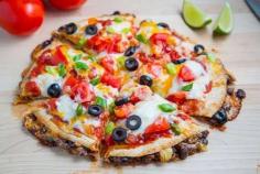 
                    
                        The Closet Cooking Taco Quesadilla Pizza is Oozing in Flavor #food trendhunter.com
                    
                