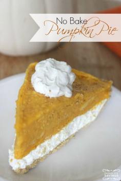 
                    
                        No Bake Pumpkin Pie Recipe! Love this Easy Pie Recipe for Thanksgiving and Christmas! Easy Dessert Recipes for Fall Parties or Holiday Parties!
                    
                