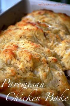 
                    
                        Parmesan Chicken Bake - Pinned over 440,000 times! So simple and delicious!
                    
                