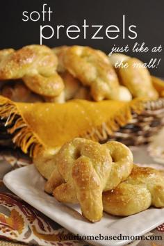 
                    
                        Homemade Soft Pretzels - just like you get at the mall!
                    
                