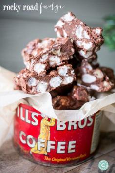 
                    
                        Rocky Road Fudge recipe by @Sweet Cs Designs - the most delicious and easy Christmas treat!
                    
                