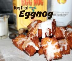 
                    
                        Deep Fried Eggnog with Rum Glaze
                    
                