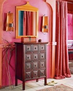 
                    
                        Orange & Fuchsia | Colorful India-Inspired Interiors
                    
                