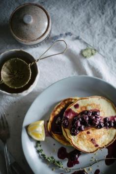 
                    
                        honey thyme and ricotta pancakes
                    
                