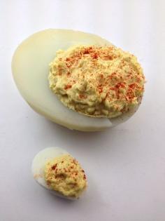 
                    
                        DudeFoods' Deviled Ostrich Eggs Supersize a Classic Recipe #diy #gourmet trendhunter.com
                    
                