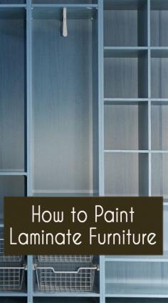 
                    
                        How to Paint Laminate Furniture
                    
                