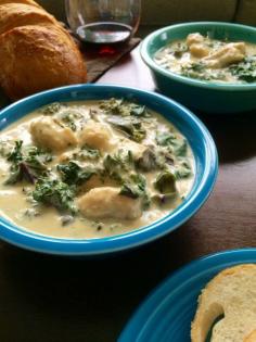 
                    
                        Cream of Kale Soup with Gnocchi
                    
                