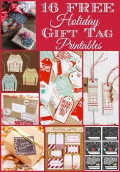 
                    
                        16 {Free} Holiday Gift Tag Printables
                    
                