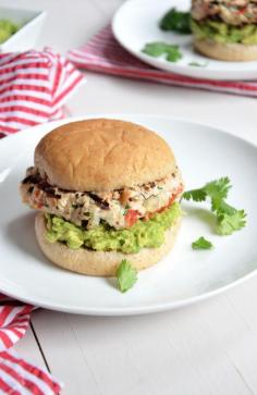 
                    
                        Avocado and Chile Lime Chicken Burges - Lean chicken burgers with red peppers and lime! #healthy #paleo #glutenfree #burgers
                    
                