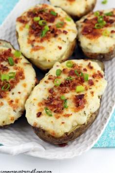 
                    
                        Pepper Jack and Cream Cheese Stuffed Potatoes
                    
                