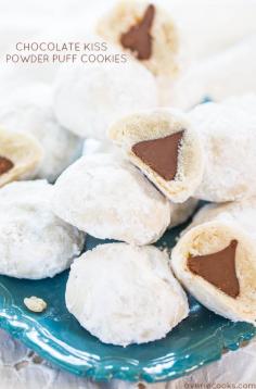 
                    
                        OMG - must try these Chocolate Kiss Powder Puff Cookies!
                    
                