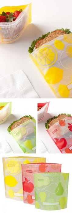 
                    
                        washable bags for your lunch and snacks that are environmentally friendly + BPA-free
                    
                