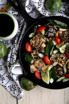 
                    
                        Roasted Thai Eggplant with Cherry Tomatoes and Basil
                    
                