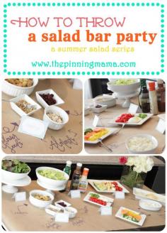 
                    
                        How To Throw a Salad Bar Party and a Printable
                    
                