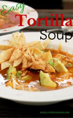 Quick and Easy Chicken Tortilla Soup