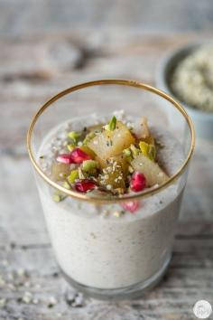 
                    
                        CHRISTMAS-SPICED PEARS WITH CREAMY COCONUT MILLET PUDDING: CARDAMOM, GINGER, STAR ANISE
                    
                