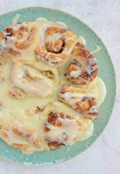 
                    
                        ORANGE CINNAMON ROLLS WITH EGGNOG ICING
                    
                