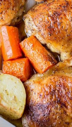 
                    
                        One Pot Chicken & Potatoes I have made this for many years. My mother used to make it way back in the 50's.  Very tasty and easy
                    
                