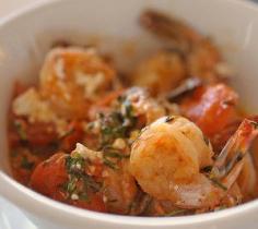 
                    
                        Oven Baked Shrimp with Tomato and Feta Recipe
                    
                