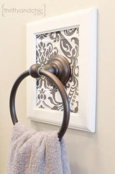 
                    
                        Decorative Framed Towel Holder -pretty up an old existing mounted towel holder!
                    
                