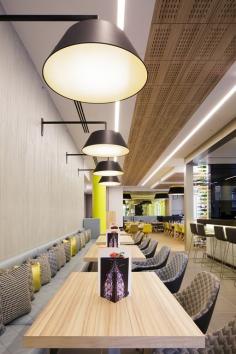 
                    
                        Restaurant at the Novotel London Blackfriars Hotel, London designed by Proof Consultancy  and Chelsom lighting
                    
                