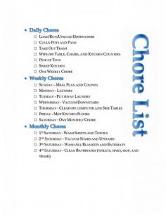 
                    
                        Household Chore List or Regular Cleaning Schedule - Daily, Weekly, and Monthly cleaning and organizing checklist. Simple, easy, editable, & it's a FREE Printable!
                    
                