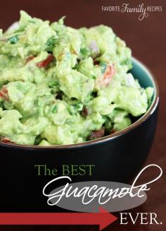 
                    
                        The Best Guacamole. EVER. from FavFamilyRecipes.com
                    
                
