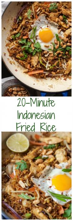 
                    
                        Skip the takeout and make this 20-Minute Indonesian Fried Rice Nasi Goreng instead!
                    
                