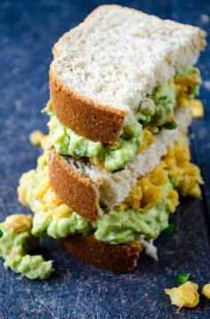 
                    
                        Avocado and chickpea sandwich is a wonderful vegan treat. Creamy avocado topped with spicy chickpeas in a sandwich.| giverecipe.com | #avocado #chickpeas
                    
                