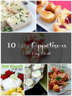 10 Easy Appetizers for Any Event | Tipsaholic.com #food #recipe #entertaining #appetizer