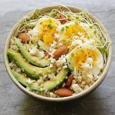 
                    
                        These quick and easy breakfast bowls filled with superfoods like quinoa and chia seeds are both delicious and good for you. Here are ten healthy recipes that will add nutrition and flavor to your morning routine.
                    
                