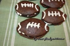 
                    
                        Game Day Football Whoopie Pies, a few very basic ingredients and these can be ready in about 35 minutes. (and that's if you CANT cook!)
                    
                