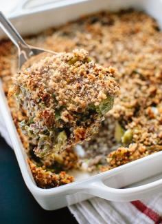 
                    
                        Brussels sprout quinoa gratin recipe - cookieandkate.com
                    
                