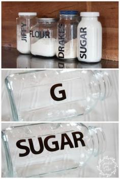 
                    
                        Vinyl Lettered Pantry Storage Containers | CreativeCainCabin...
                    
                