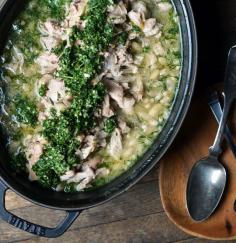 
                    
                        lemon braised chicken and beans with mint pesto
                    
                