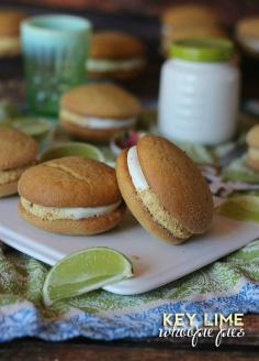 key lime whoopie pies from Cookies & Cups #cookies #keylime #dessert