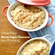 
                    
                        Stove-Top Brown Sugar Cinnamon Rice Pudding
                    
                