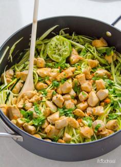 Zucchini chicken cilantro