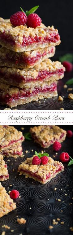 
                    
                        Raspberry Crumb Bars - these are so easy to make and they use 7 basic ingredients you likely already have on hand. You can use any flavor jam you'd like.
                    
                