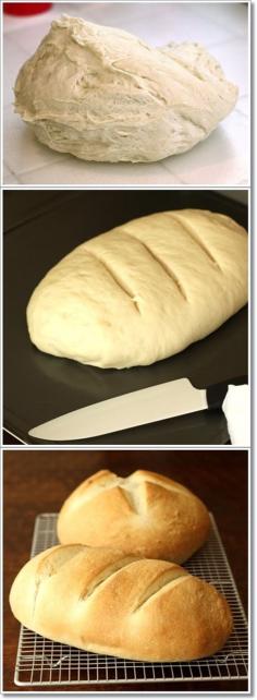 
                    
                        Easy one-hour bread... literally takes 1 hr from start to finish and makes 2 loaves. It's delicious and makes great sandwich bread!
                    
                