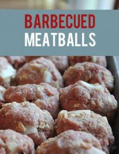 
                    
                        This is the BEST Barbecued Meatball recipe I've ever found. It's simple, makes a lot, freezes well, and is a crowd-pleaser.
                    
                