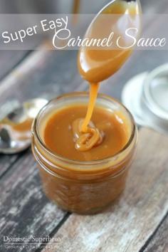 
                    
                        Super Easy Caramel Sauce - this recipe is delicious and super easy!
                    
                