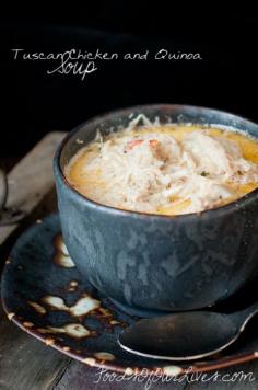 
                    
                        Tuscan Chicken and Quinoa Soup
                    
                