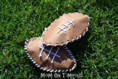 
                    
                        Super Bowl party paper football craft idea
                    
                