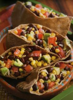 
                    
                        1 can of black beans, 1 can of corn, 1 ripe avocado chopped up into chunks, 1/2 cup of shredded mozzarella, 1 large tomato diced, 1 small diced purple onion, cilantro, salt and pepper, 2 Pita Pockets cut length-wise
                    
                