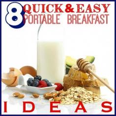 8 Quick and Easy Portable Breakfast Ideas - Tipsaholic, #breakfast, #recipe, #easymeal