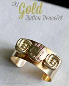 
                    
                        DIY A beautiful gold button cuff - perfect for gift giving and easy to make!!!
                    
                