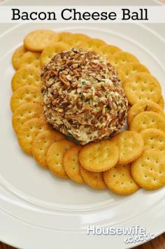 
                    
                        Housewife Eclectic: Bacon Cheese Ball for the Big Game. This pairs perfectly with Rtiz Crackers. #PrepareToParty #Cbias #Ad
                    
                