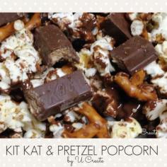 
                    
                        Kit Kat Pretzel Popcorn Recipe
                    
                